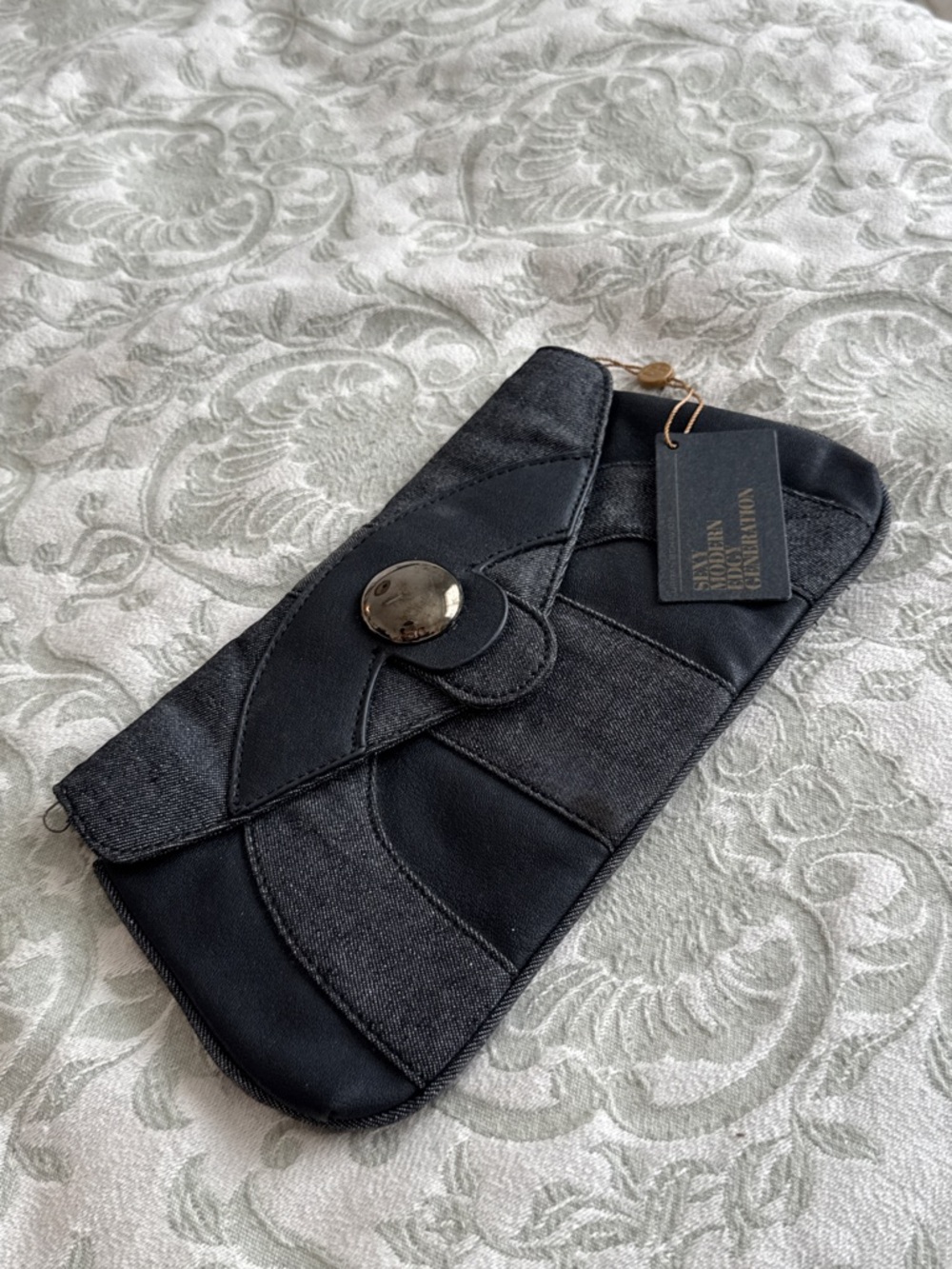Urban Behaviour Clutch Wallet with Button Closure